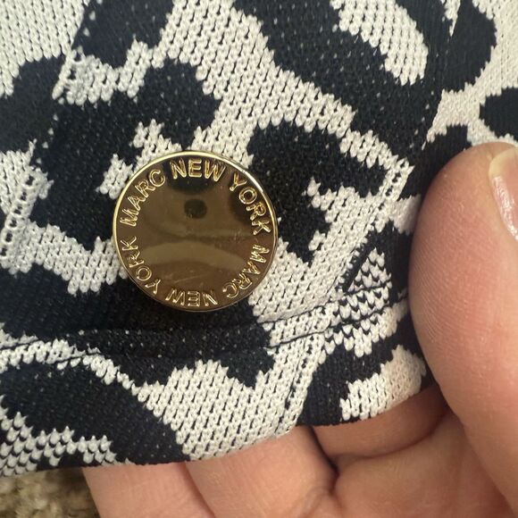 Marc New York Cheetah Animal Print 3/4 Sleeve Button Detail Sweater Womens Large - Picture 2 of 10